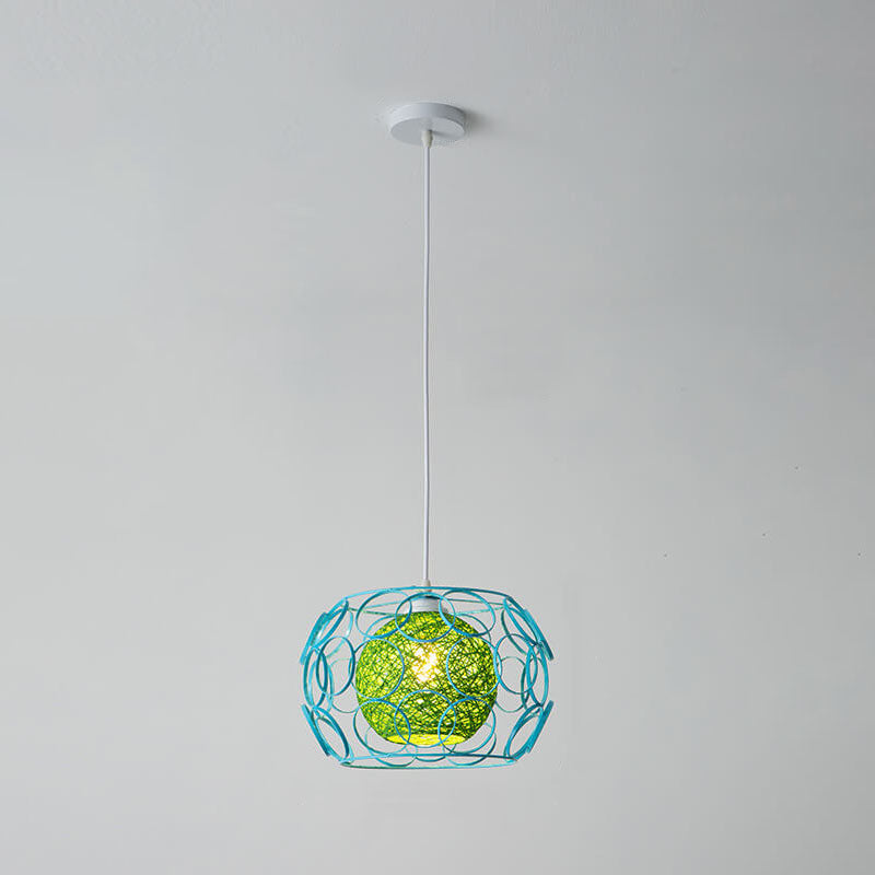 Floroux | Lampe Suspension Chanvre | Design Naturel et Moderne