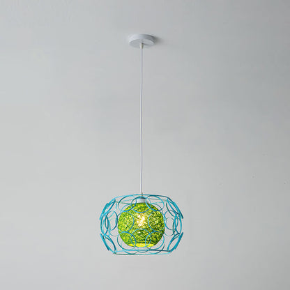 Floroux | Lampe Suspension Chanvre | Design Naturel et Moderne