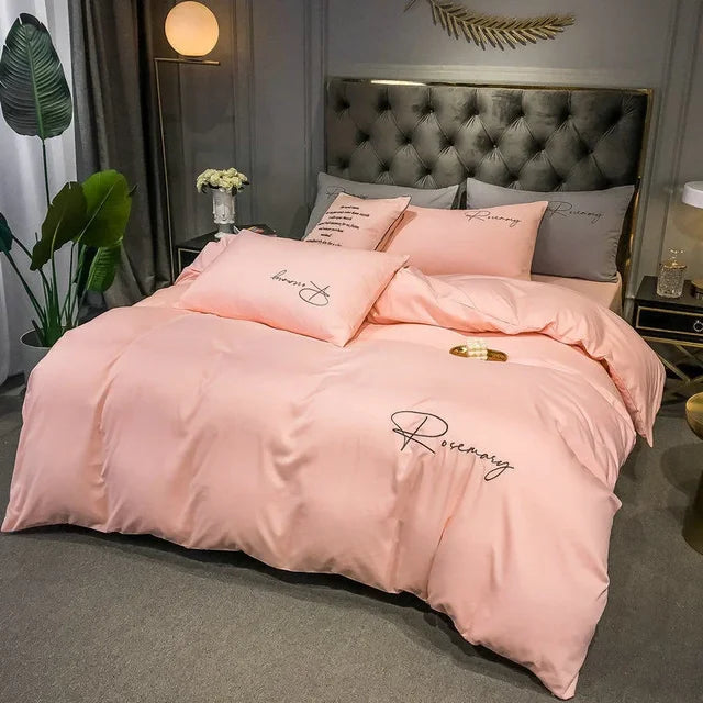 Floroux | Housse de Couette Brodée | Luxe et Élégance