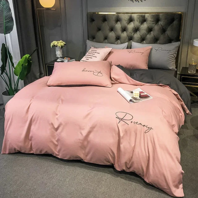 Floroux | Housse de Couette Brodée | Luxe et Élégance