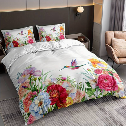 Floroux | Couette Florale Polyester | Colorée et Douce
