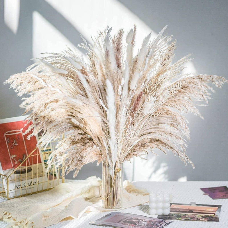 Floroux | Bouquet de Pampas Séchées | Style Bohème Naturel