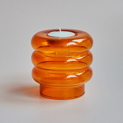 Floroux | Porte-Bougie en Verre Double Spirale