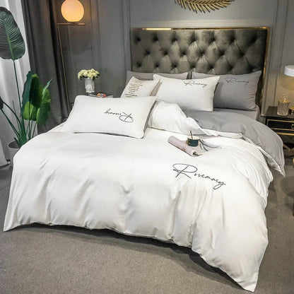 Floroux | Housse de Couette Brodée | Luxe et Élégance
