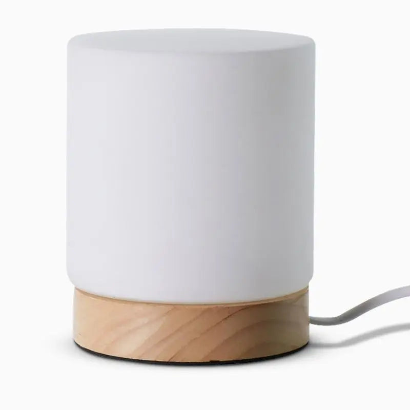 Floroux | Lampe de Table Cylindrique en Verre | Tactile 360°
