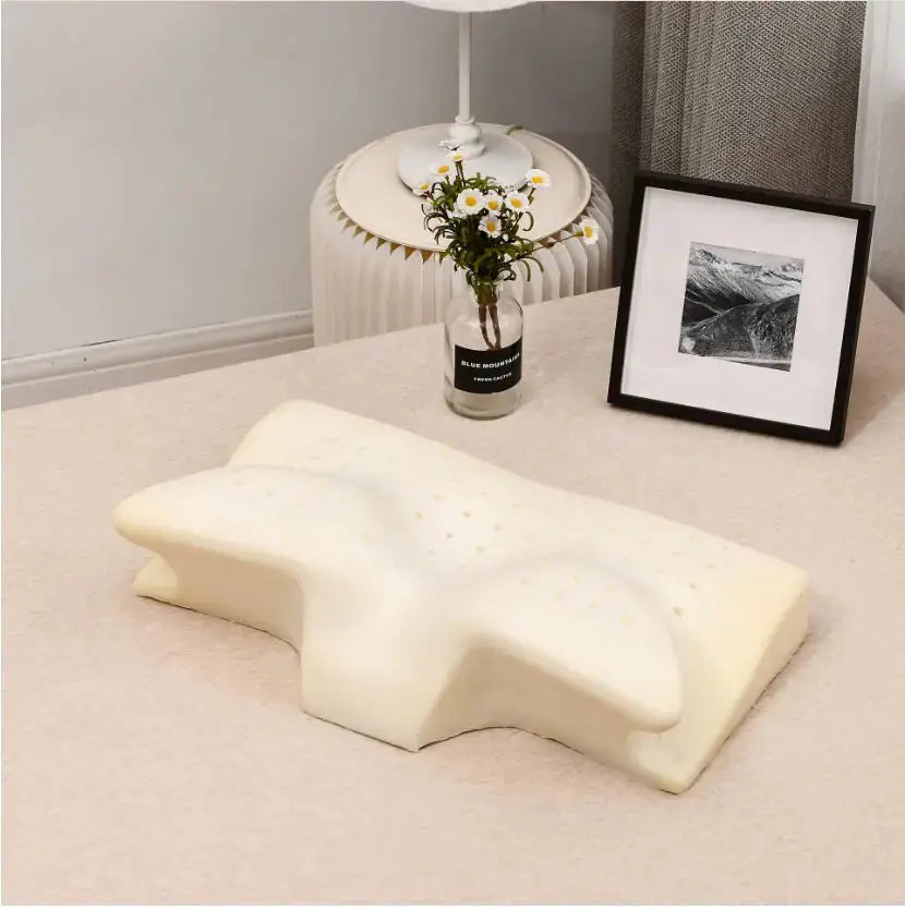 Floroux | Oreiller Orthopédique Mousse Mémoire | Forme Papillon Ergonomique