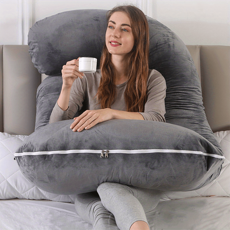 Floroux | Coussin Maternité Forme J | Soutien Ergonomique Total