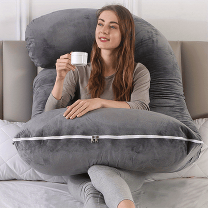 Floroux | Coussin Maternité Forme J | Soutien Ergonomique Total