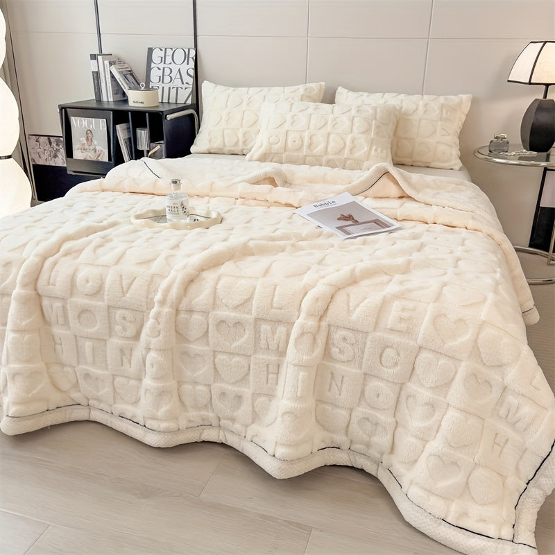 Floroux | Couverture en Fleece Réversible | Douce et Toutes Saisons