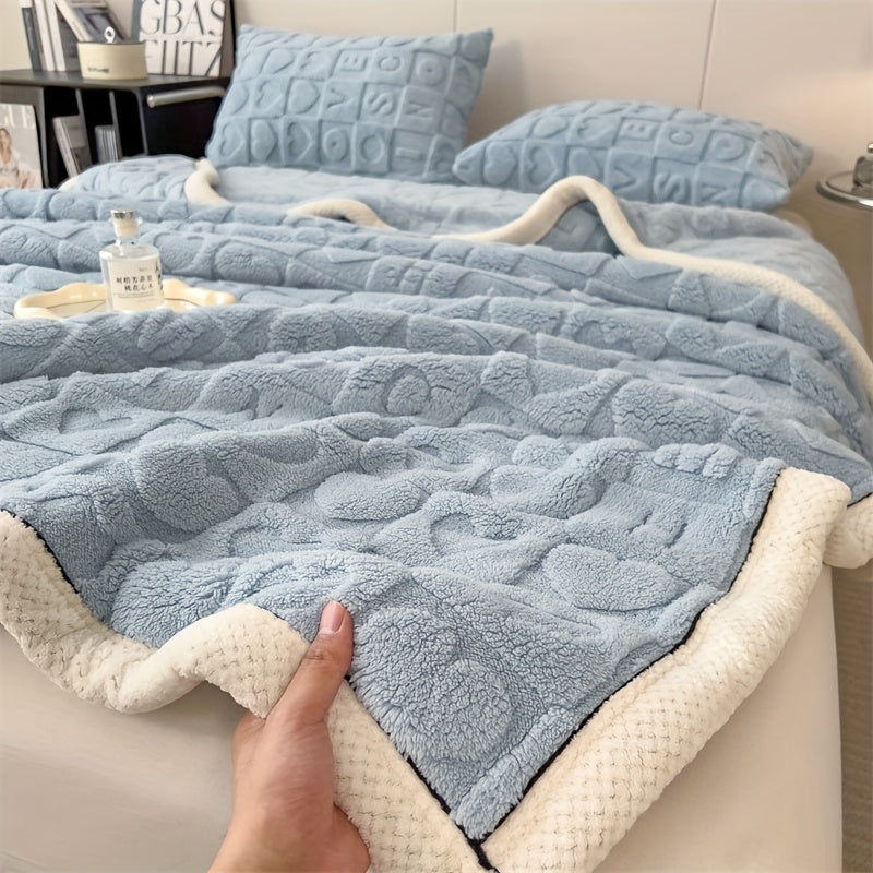 Floroux | Couverture en Fleece Réversible | Douce et Toutes Saisons