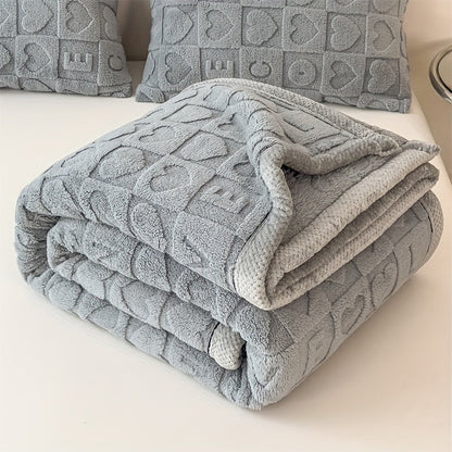 Floroux | Couverture en Fleece Réversible | Douce et Toutes Saisons