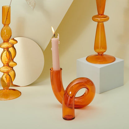 Floroux | Vase Porte-Bougie en Verre | Design Moderne