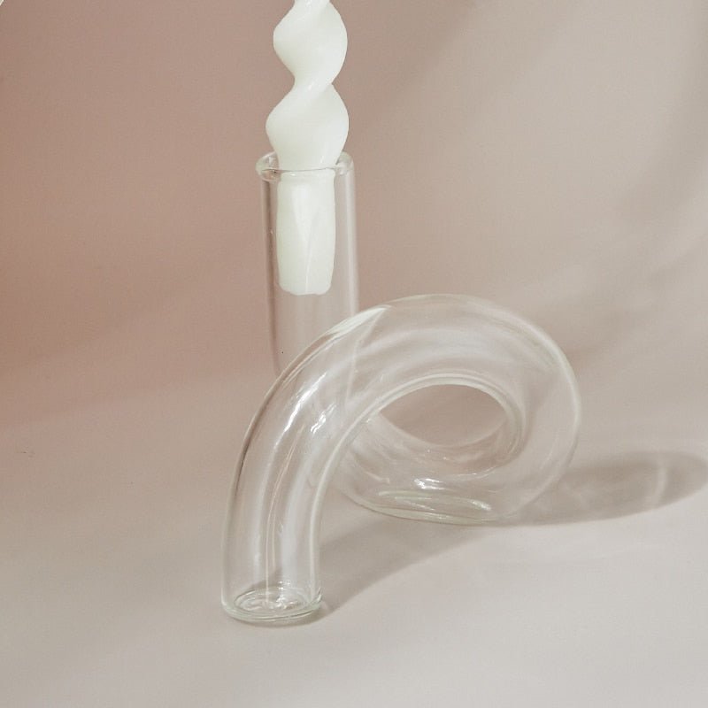 Floroux | Vase Porte-Bougie en Verre | Design Moderne