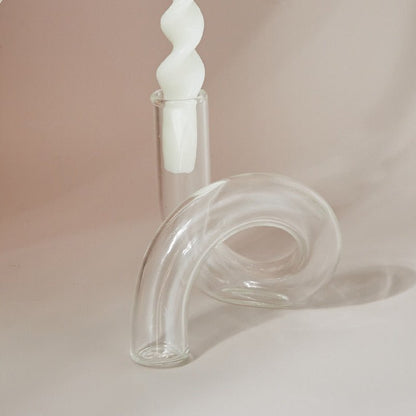 Floroux | Vase Porte-Bougie en Verre | Design Moderne