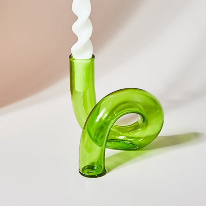 Floroux | Vase Porte-Bougie en Verre | Design Moderne