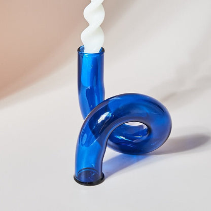 Floroux | Vase Porte-Bougie en Verre | Design Moderne