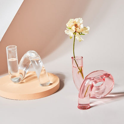 Floroux | Vase Porte-Bougie en Verre | Design Moderne