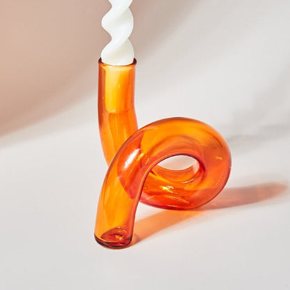 Floroux | Vase Porte-Bougie en Verre | Design Moderne