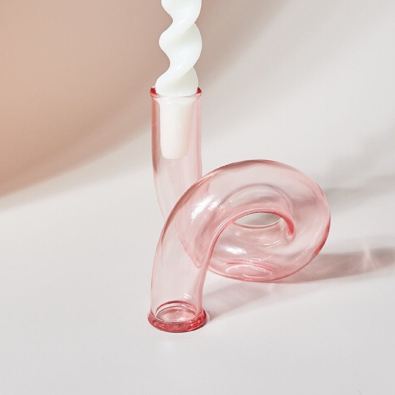 Floroux | Vase Porte-Bougie en Verre | Design Moderne