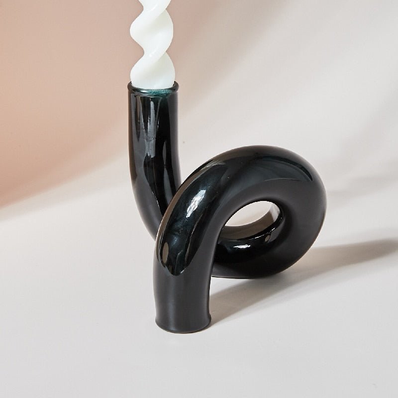 Floroux | Vase Porte-Bougie en Verre | Design Moderne