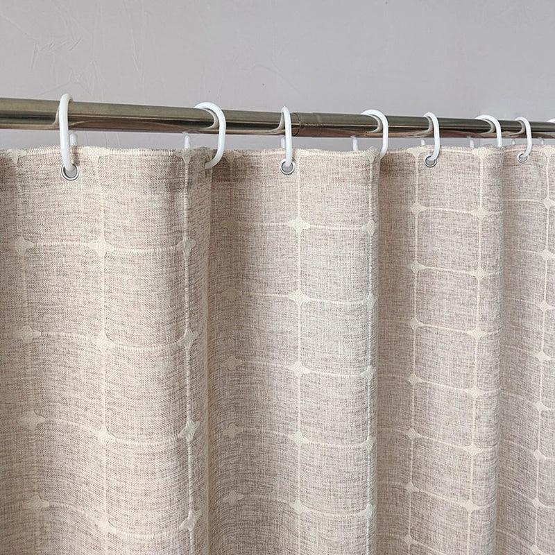 Floroux | Rideau de Douche Jacquard | Résistant à l’Eau