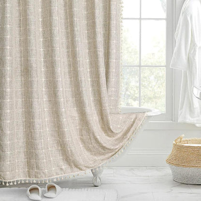 Floroux | Rideau de Douche Jacquard | Résistant à l’Eau