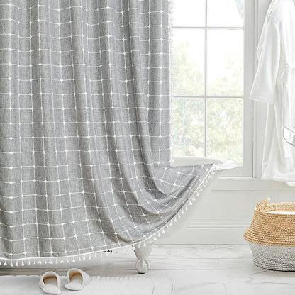 Floroux | Rideau de Douche Jacquard | Résistant à l’Eau