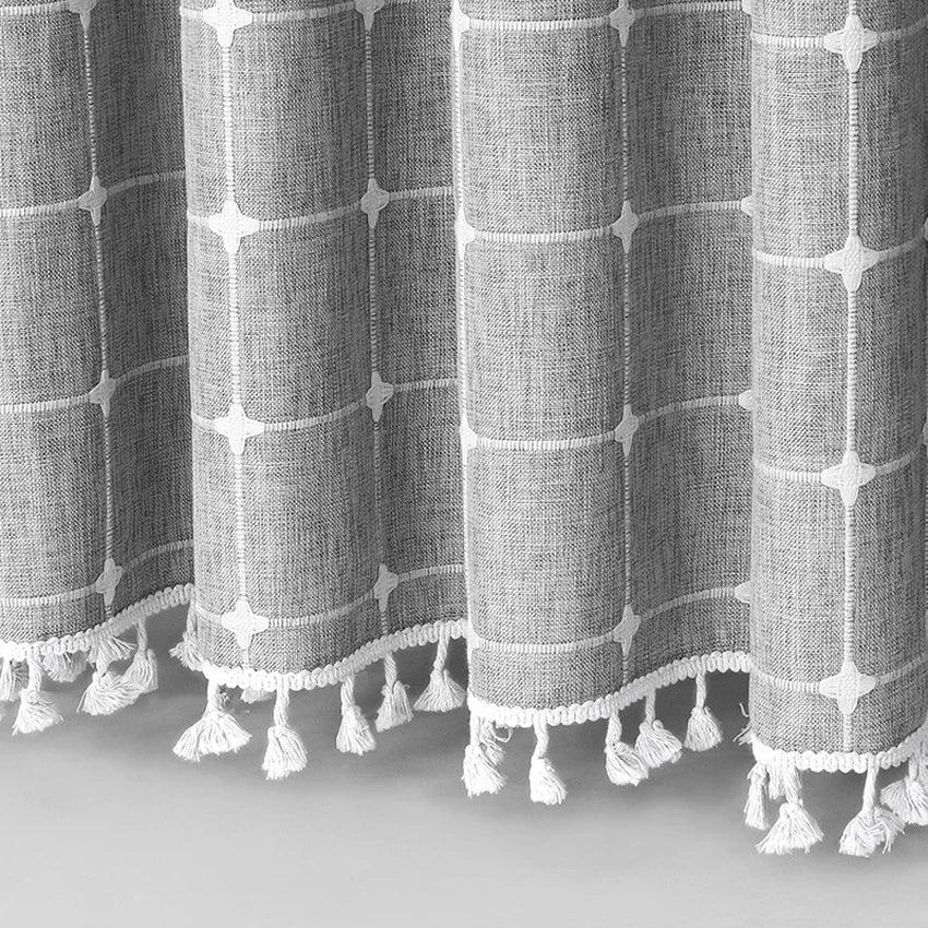 Floroux | Rideau de Douche Jacquard | Résistant à l’Eau