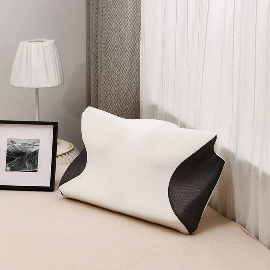 Floroux | Oreiller Orthopédique Mousse Mémoire | Forme Papillon Ergonomique