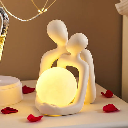 Floroux | Sculpture de Couple Lumineuse | Style Nordique | 2 modèles